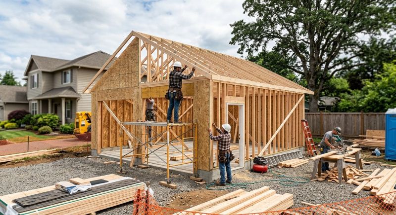 Detached Garage Construction in Katy, TX