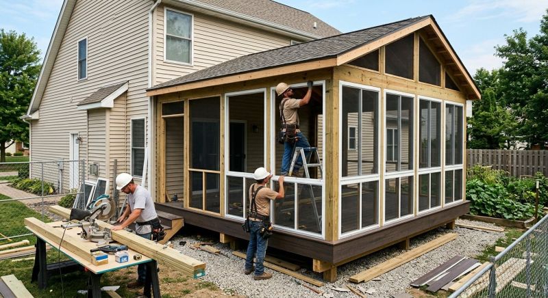 Enclosed Porch Construction in Arvada, CO