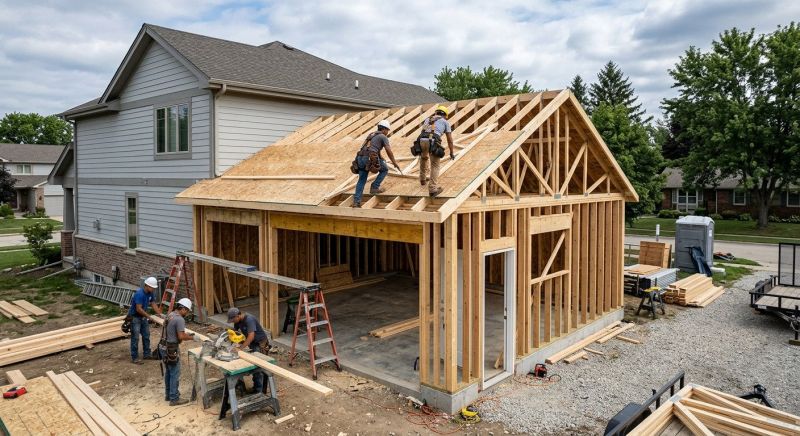 Garage Addition Installation in Conroe, TX