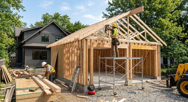 Detached Garage Construction in North Charleston, SC